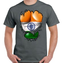 Inde T-Shirt Indien Drapeau