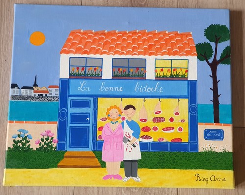 Tableau couple devant sa - tableau,