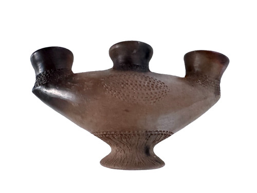 Vase primitif scarifié - , en