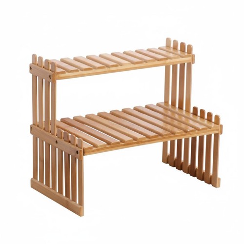 Porte double niveau bois clair - bois,