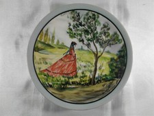 ( 780 ) MAGNIFIQUE ASSIETTE " D’APRÈS MONET " EN PORCELAINE SIGNÉE J. REMOND