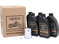 Kit de service d'huile RevTech (5L) Harley M8 modèles >2017 - Filtre chromé