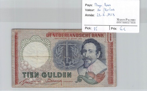 Billet pays bas florins - billet,