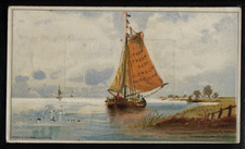 Rare Vintage Chromo Card Ships