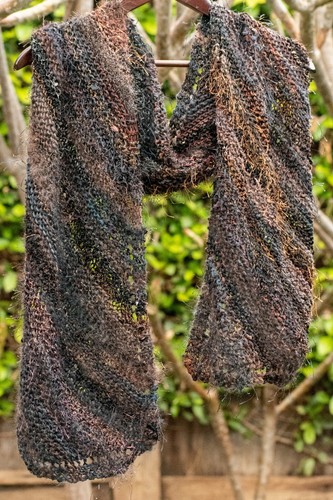 Handmade knit scarf - handmade,