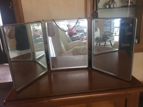 Miroir ancien triptyque - miroir,