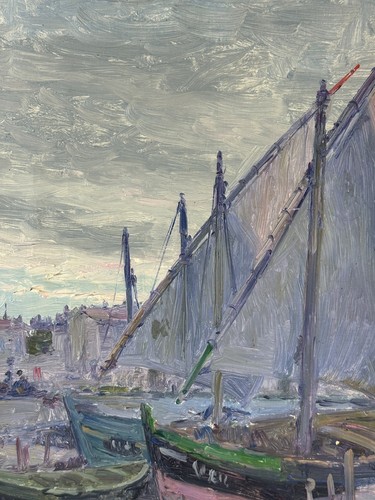 Tableau ancien edmond yarz - tableau,