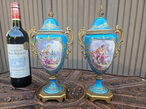 Pair antique 19thc sevres - pair,