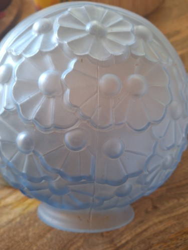 Ancien globe art deco - ancien, bleu