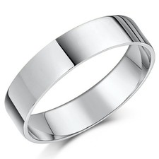 5mm Platine Bague Mariage