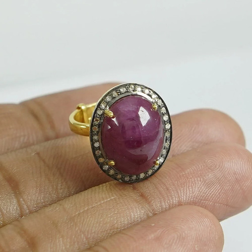 Bague victorienne serre pave - victorienne,