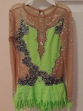 Girls Gymnastics Competition Dress w Long Sleeves