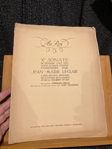 Jean marie leclair sonate - leclair,