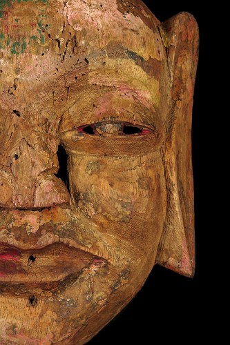 Ancien masque bois - ancien, art