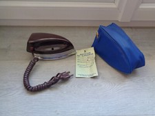 ANCIEN FER A REPASSER DE VOYAGE EN BAKELITE AVEC HOUSSE 1956 NOIROT KALORIK