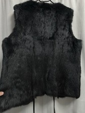 veste sans manches en peau de