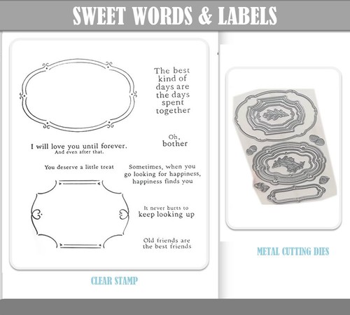 Sweet words labels - words,