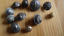 Lot de 11 Boutons Militaires