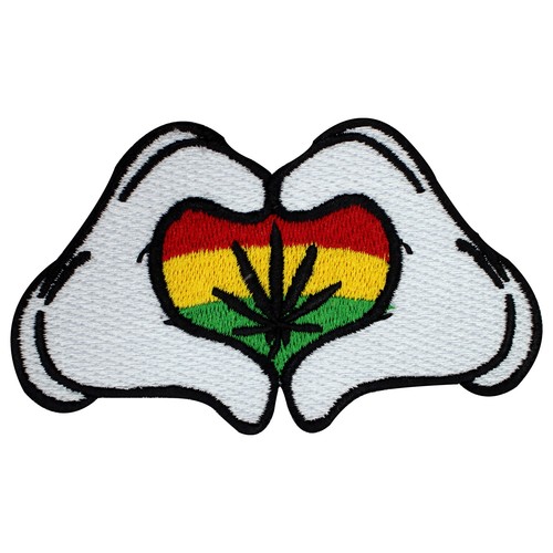 Patch applique rasta brodé - brodé, à