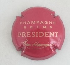 capsule champagne GERMAIN n°35 cuvée président quart rouge 32mm