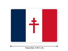 Sticker drapeau france libre - france,