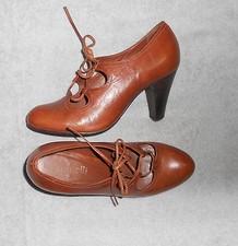 MINELLI escarpins cuir marron cognac P 36 TBE