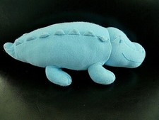 55. DOUDOU PELUCHE PETIT BATEAU CROCODILE BLEU EXCELLENT ETAT