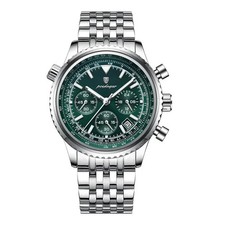 Montre homme luxe POEDAGAR chronographe sport acier inox étanche quartz date