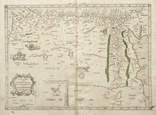 Libye afrique ptolémée carte - libye,
