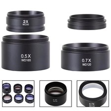 Accessoire caméra microscope 0 5X 0 7X objectif auxiliaire pour de meilleures o