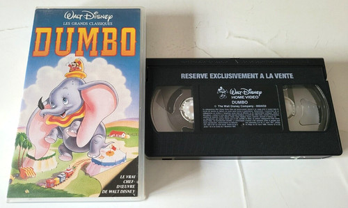 Dumbo vhs secam - secam, disney
