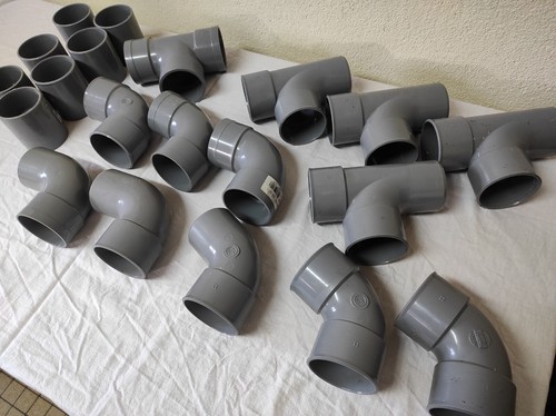 Lot pvc évacuation ø63 8 - lot,