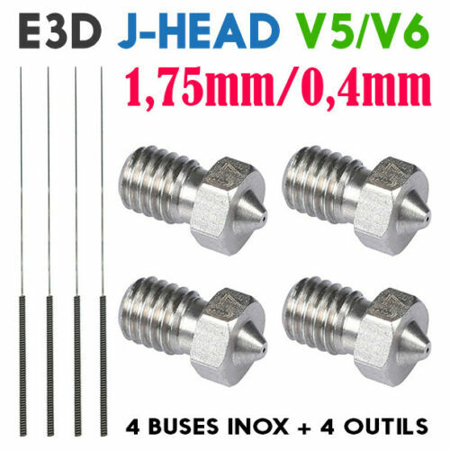 Lot buse inox 4mm - inox, 0.4mm
