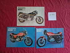 N°21777 /  DUCATI  900 sport DESMO et 500 / 3 prospectus en français