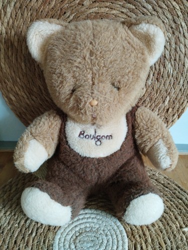 Peluche doudou ours beige