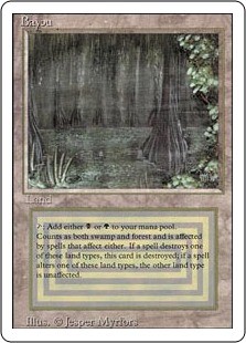 Magic mtg bayou - -, revised