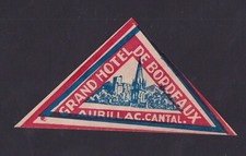 Ancienne petite étiquette bagage France BN1734152 Grand Hotel de Bordeaux