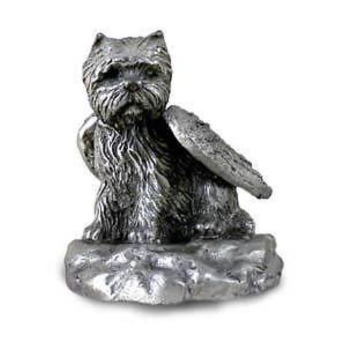 Pewter angel westie - pewter,