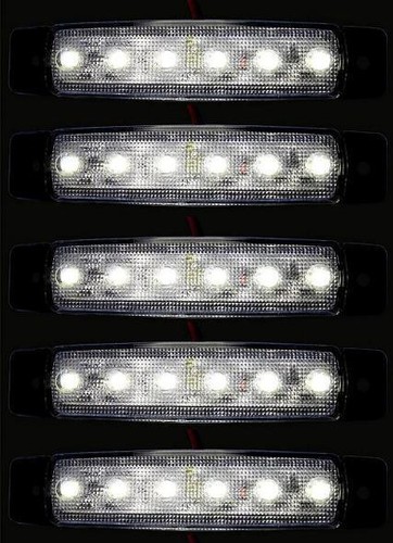 12v led avant blanc - 5x,