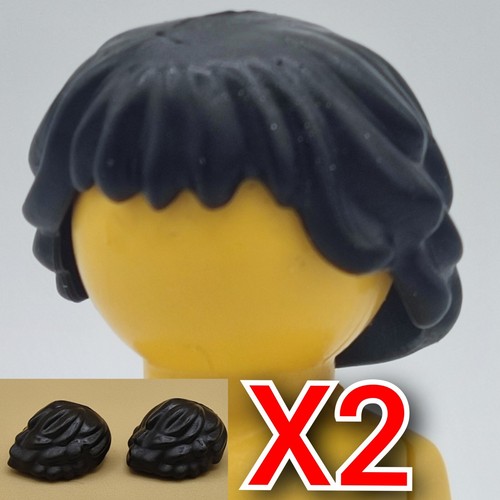 Playmobil cheveux bruns - x2,
