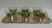 6 Verres À Thé 50S 60S Avec
