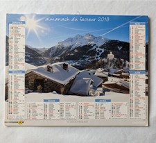 Almanach du Facteur 2018 Calendrier des Postes - GARD - Thème Villages Montagne