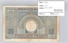 BILLET MAROC -50 FRANCS -
