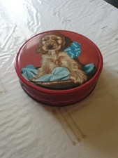 Boite Bonbon Métal Fer Ancienne Pub Pierrot Gourmand Décor Chien 