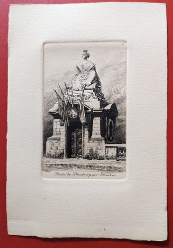 Eau forte statue de - forte, :