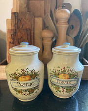 Duo de pots à épices anciens