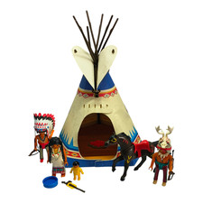 sympa base tipi indien 5247  playmobil (  indien , western  ) 2867