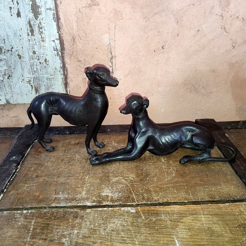 Couple lévrier bronze - couple,