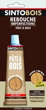 Pâte à bois chêne foncé permet reboucher imperfections fissures 80g SINTOBOIS