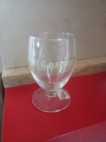 Rare verre ricard écriture